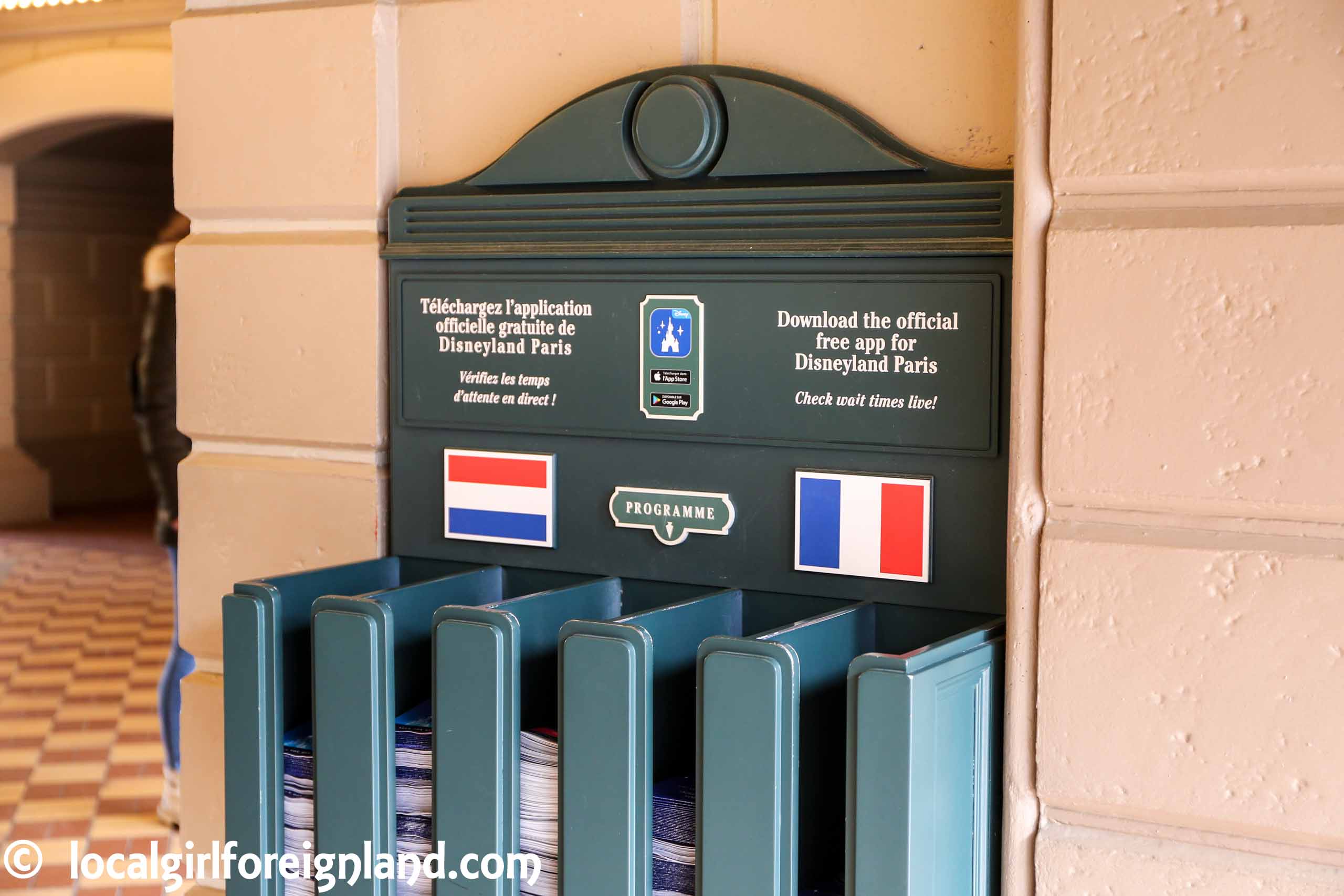 Park maps, disneyland Paris