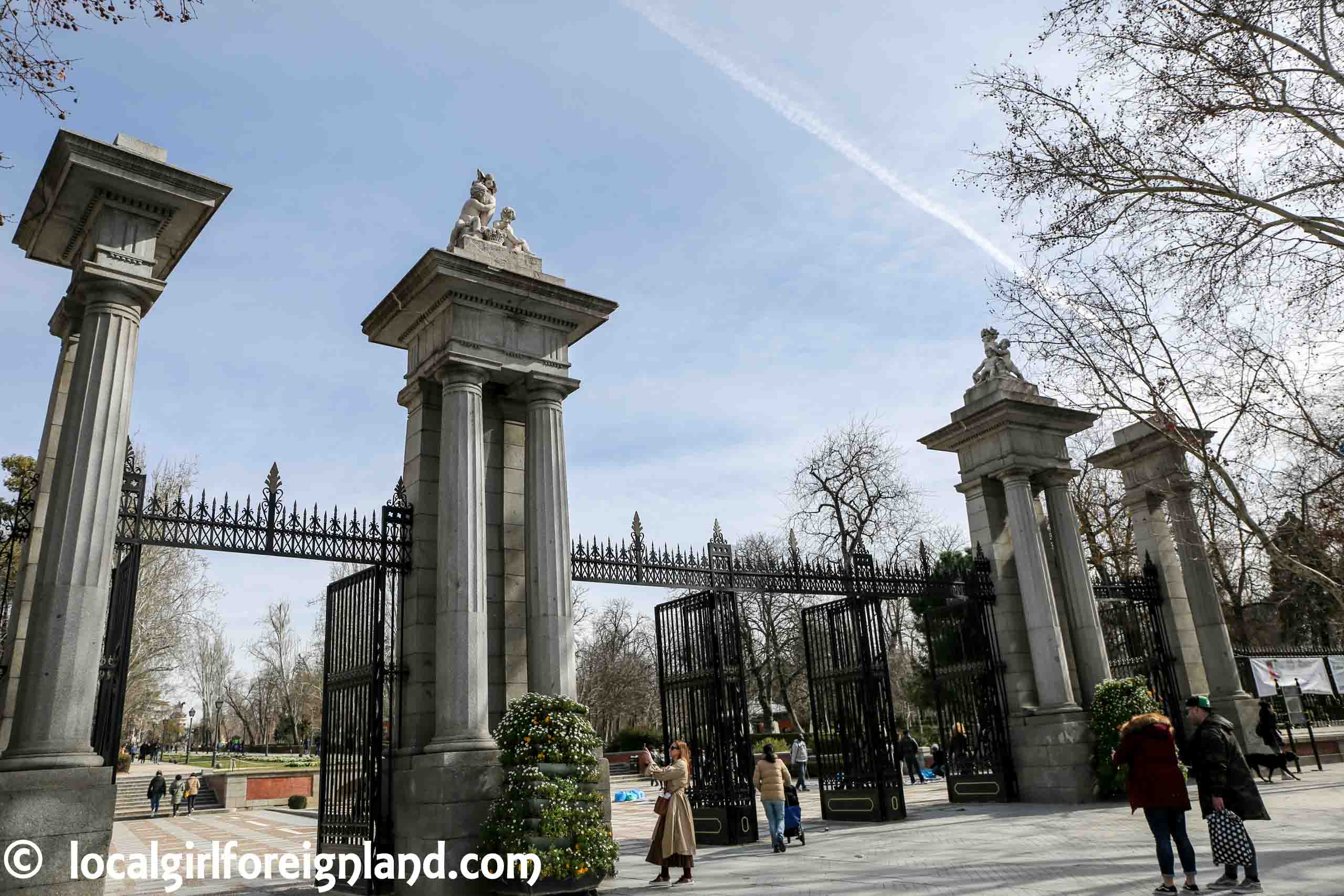 Calle de Alcala entrance for Retiro Park