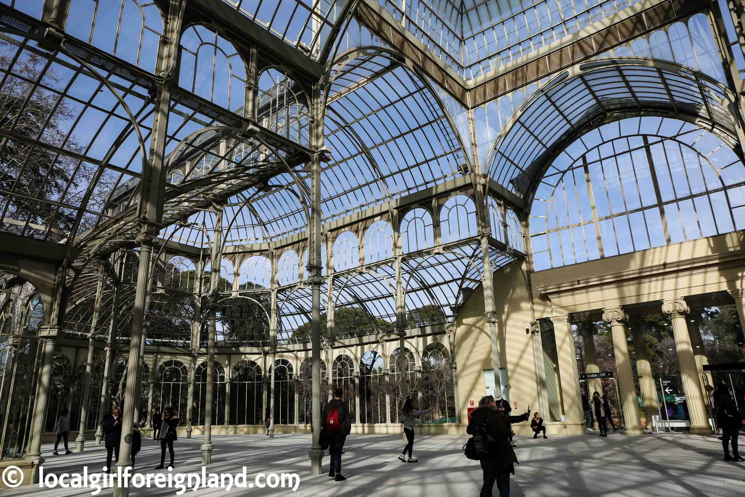 Inside The Glass Palace (Palacio de Cristal), Madrid.