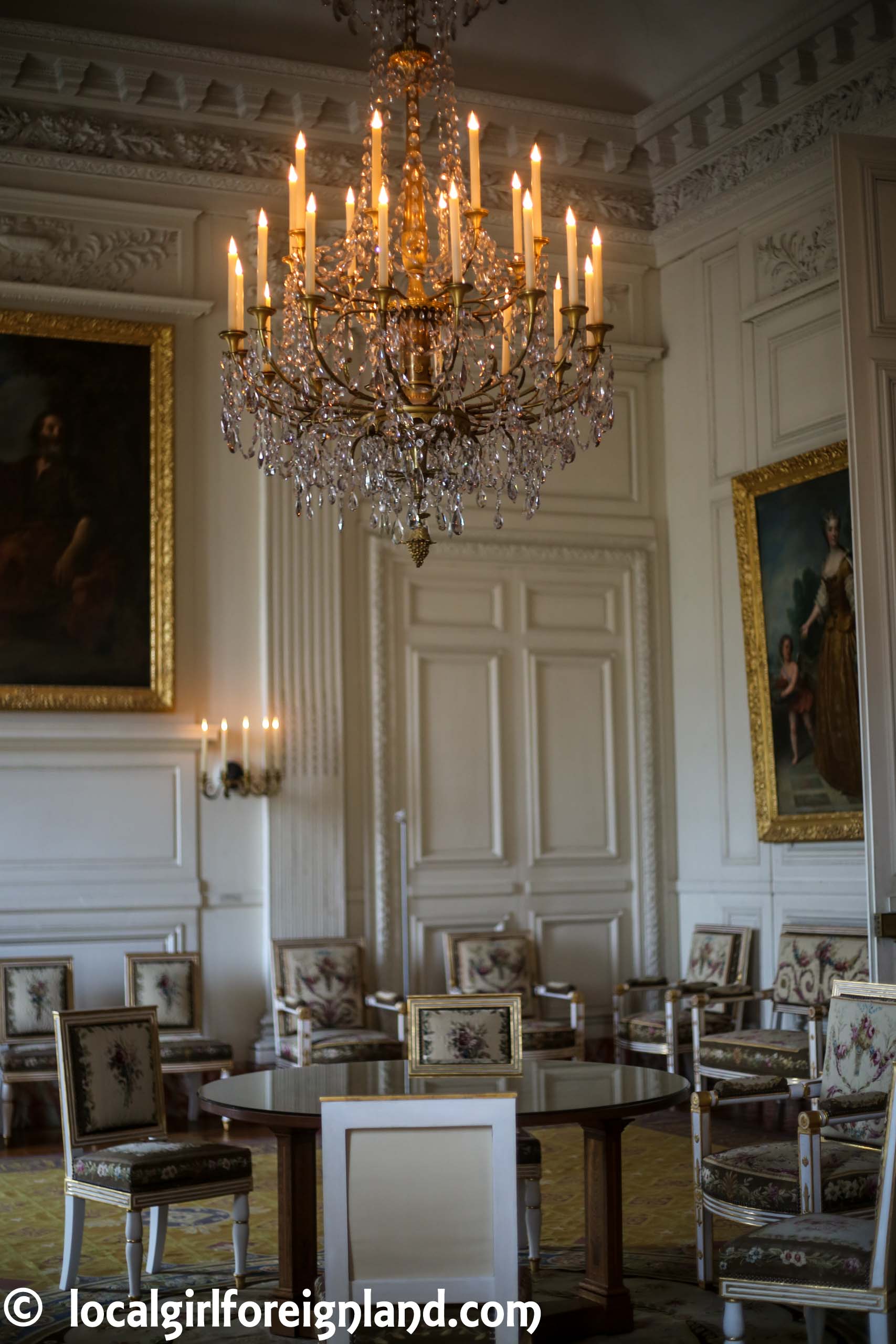 Salon de Chapel - Grand Trianon, the pink marble palace, Versailles. France