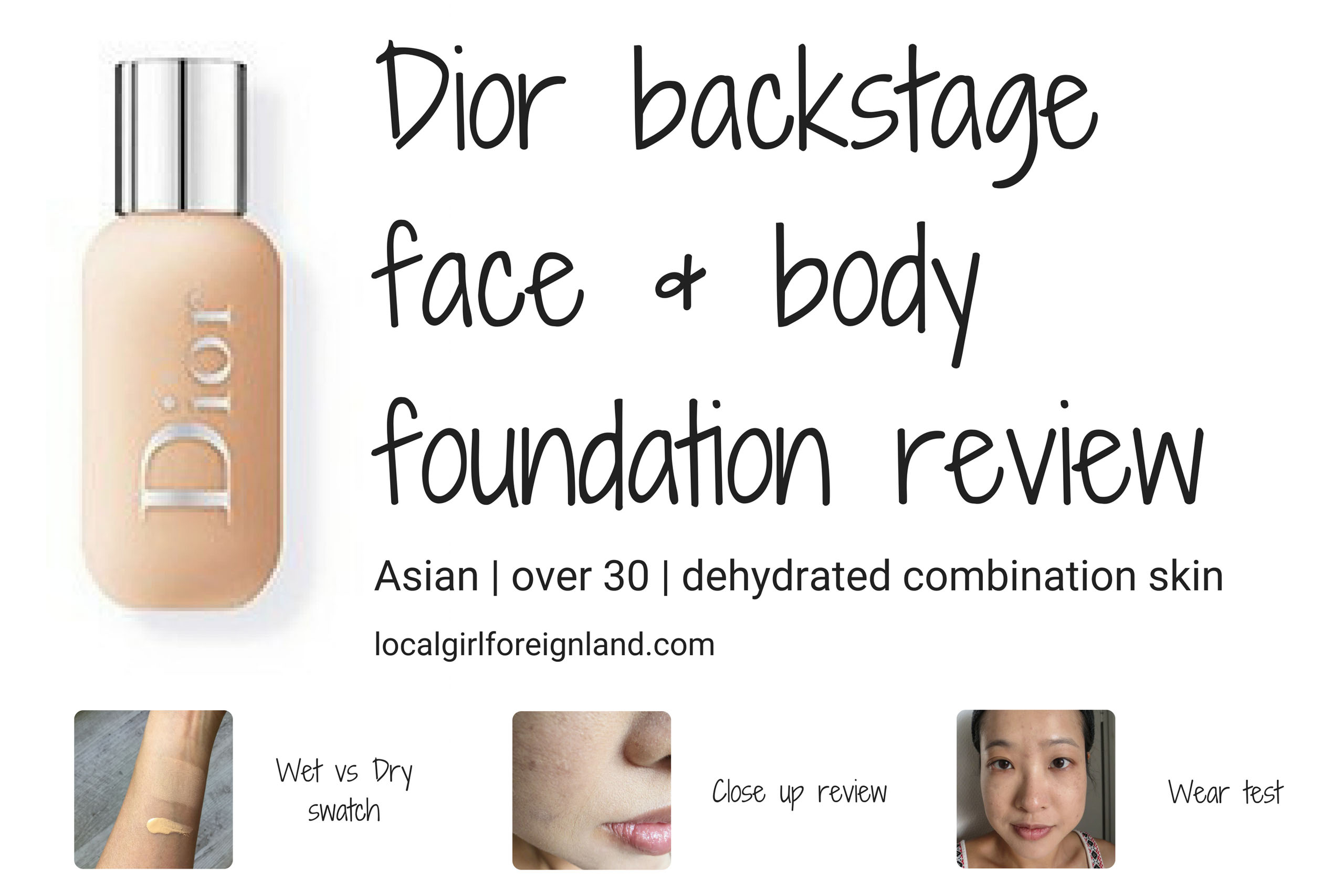 Dior backstage face and body foundation review  Local Girl Foreign Land