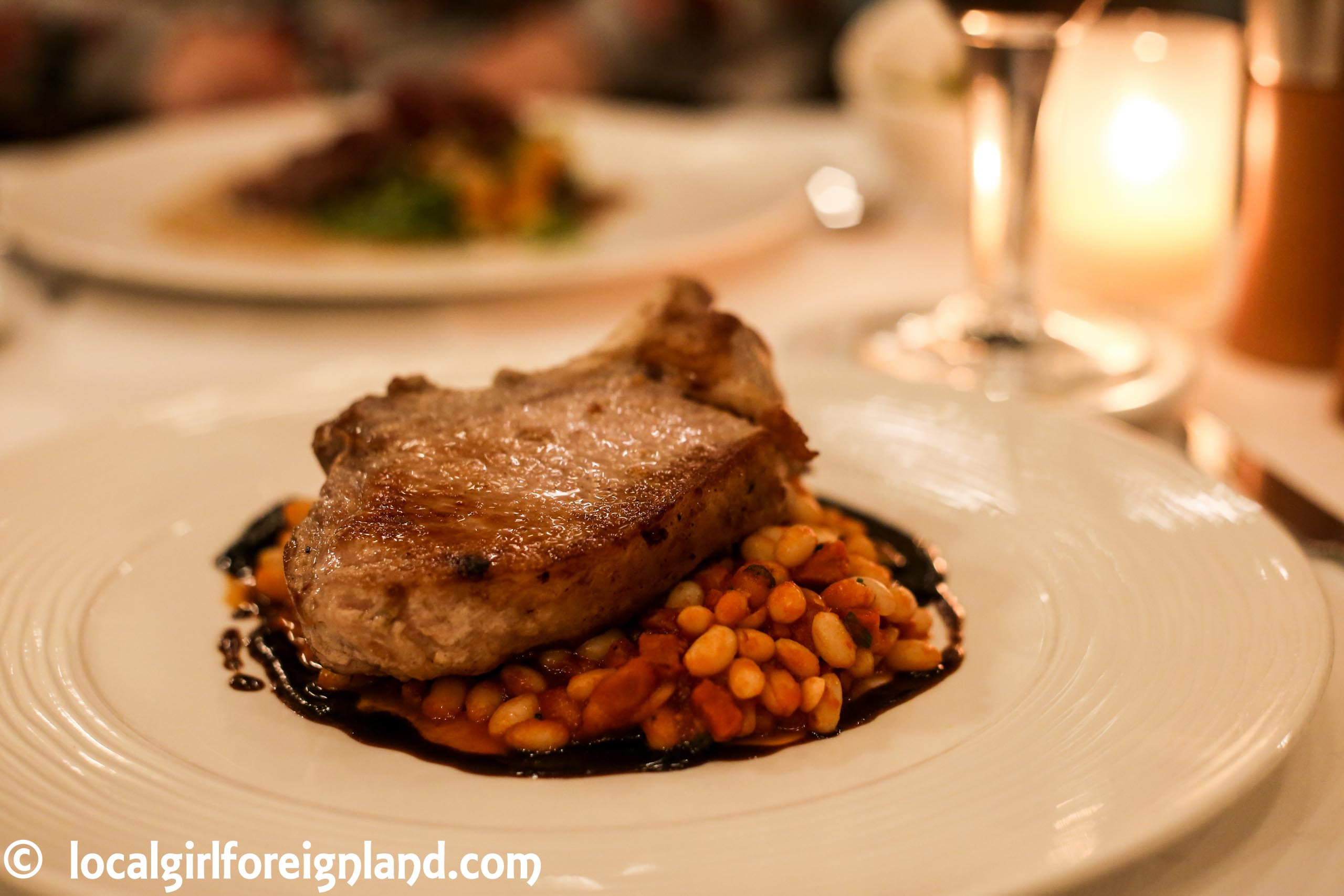 Iberian pork chop, Imperial Cafe, Prague