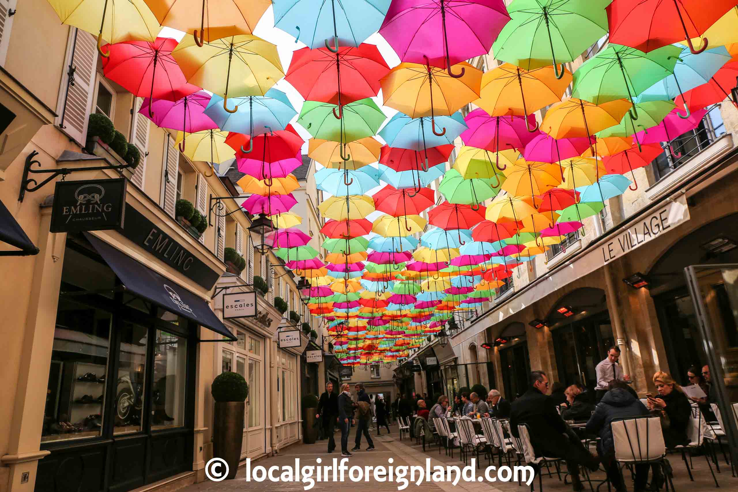 Le Village Royal, Paris Summer, Umbrella sky project