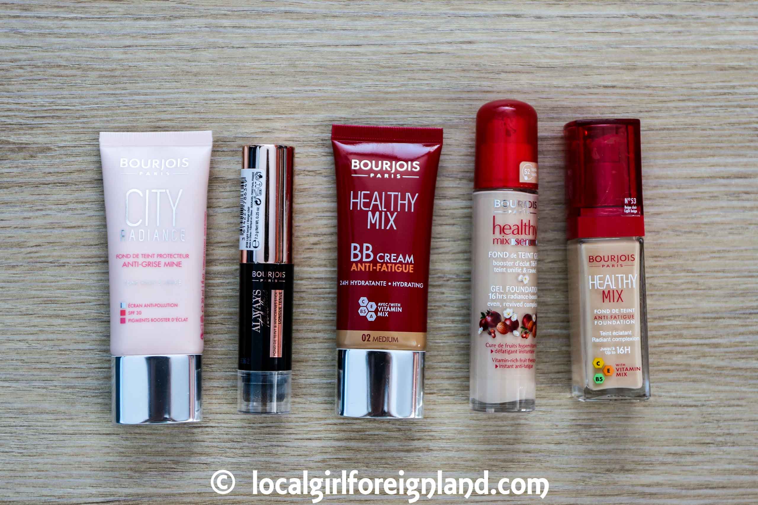 Bourjois foundation comparison