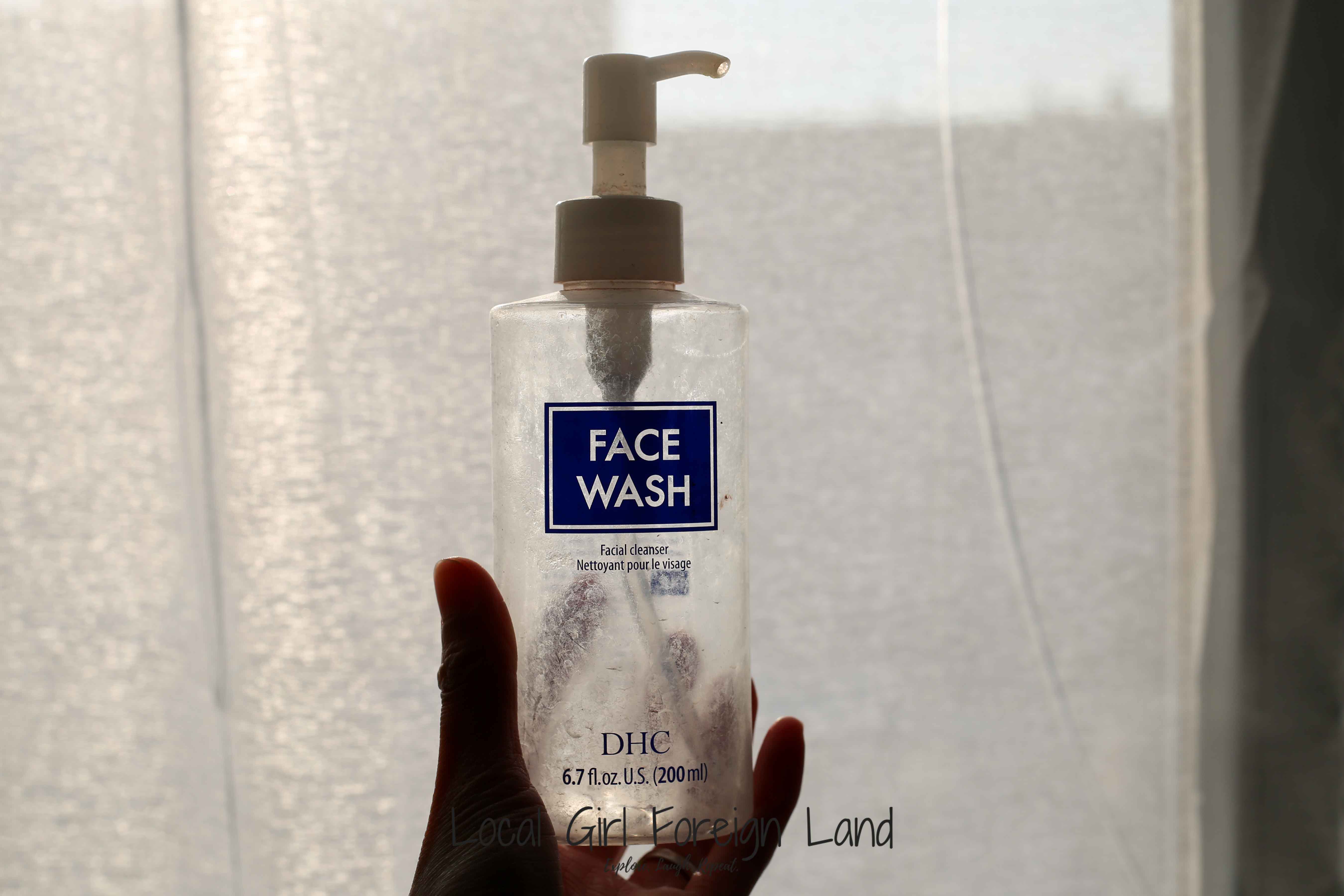 DHC face wash empties review